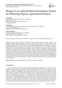 Design of an Android-Based Information System for Marketing Organic Agricultural Products