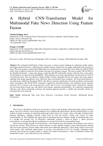 A Hybrid CNN-Transformer Model for Multimodal Fake News Detection Using Feature Fusion
