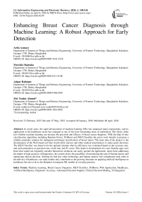 Enhancing Breast Cancer Diagnosis through Machine Learning: A Robust Approach for Early Detection