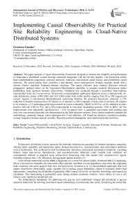 Implementing Causal Observability for Practical Site Reliability Engineering in Cloud-Native Distributed Systems