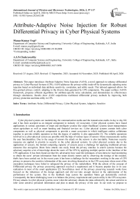 Attribute-Adaptive Noise Injection for Robust Differential Privacy in Cyber Physical Systems