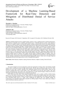 Development of a Machine Learning-Based Framework for Real-Time Detection and Mitigation of Distributed Denial of Service Attacks