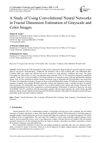 A Study of Using Convolutional Neural Networks in Fractal Dimension Estimation of Grayscale and Color Images