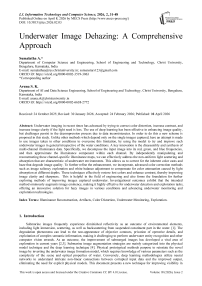 Underwater Image Dehazing: A Comprehensive Approach