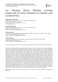 An Ontology Driven Machine Learning Framework for Early Prediction in Children with Cerebral Palsy
