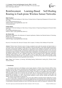 Reinforcement Learning-Based Self-Healing Routing in Fault-prone Wireless Sensor Networks