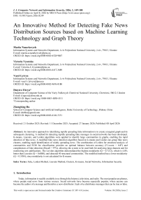 An Innovative Method for Detecting Fake News Distribution Sources based on Machine Learning Technology and Graph Theory
