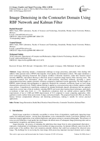 Image Denoising in the Contourlet Domain Using RBF Network and Kalman Filter