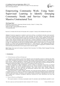 Empowering Community Work: Using Semi-Supervised Learning to Identify Emerging Community Needs and Service Gaps from Massive Unstructured Text