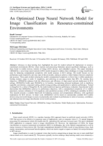 An Optimized Deep Neural Network Model for Image Classification in Resource-constrained Environments