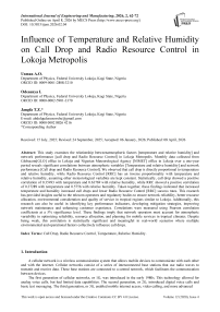 Influence of Temperature and Relative Humidity on Call Drop and Radio Resource Control in Lokoja Metropolis