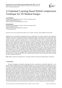 A Federated Learning-based Hybrid compression Technique for 3D Medical Images