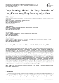 Deep Learning Method for Early Detection of Lung Cancer using Deep Learning Algorithms