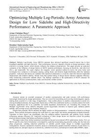 Optimizing Multiple Log-Periodic Array Antenna Design for Low Sidelobe and High-Directivity Performance: A Parametric Approach