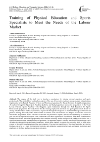 Training of Physical Education and Sports Specialists to Meet the Needs of the Labour Market