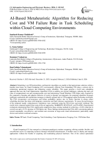 AI-Based Metaheuristic Algorithm for Reducing Cost and VM Failure Rate in Task Scheduling within Cloud Computing Environments
