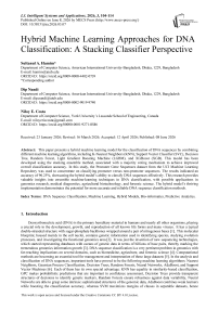 Hybrid Machine Learning Approaches for DNA Classification: A Stacking Classifier Perspective