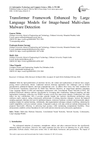 Transformer Framework Enhanced by Large Language Models for Image-based Multi-class Malware Detection