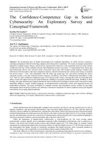 The Confidence-Competence Gap in Senior Cybersecurity: An Exploratory Survey and Conceptual Framework