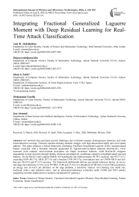 Integrating Fractional Generalized Laguerre Moment with Deep Residual Learning for Real-Time Attack Classification
