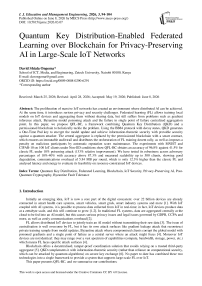 Quantum Key Distribution-Enabled Federated Learning over Blockchain for Privacy-Preserving AI in Large-Scale IoT Networks