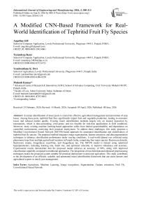 A Modified CNN-Based Framework for Real- World Identification of Tephritid Fruit Fly Species