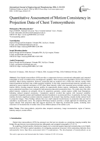 Quantitative Assessment of Motion Consistency in Projection Data of Chest Tomosynthesis