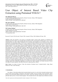 User Object of Interest Based Video Clip Extraction using Pretrained YOLOv7