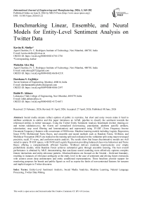 Benchmarking Linear, Ensemble, and Neural Models for Entity-Level Sentiment Analysis on Twitter Data
