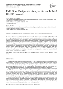 EMI Filter Design and Analysis for an Isolated DC-DC Converter