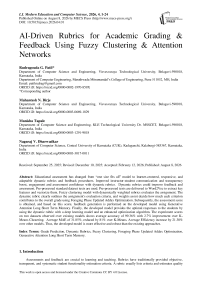 AI-Driven Rubrics for Academic Grading & Feedback Using Fuzzy Clustering & Attention Networks