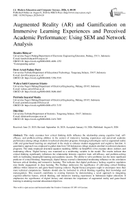 Augmented Reality (AR) and Gamification on Immersive Learning Experiences and Perceived Academic Performance: Using SEM and Network Analysis