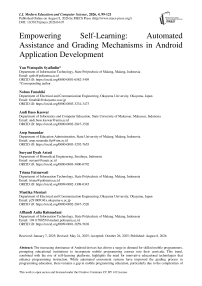 Empowering Self-Learning: Automated Assistance and Grading Mechanisms in Android Application Development
