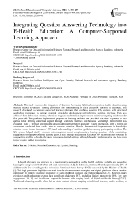 Integrating Question Answering Technology into E-Health Education: A Computer-Supported Learning Approach