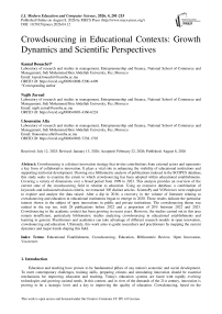 Crowdsourcing in Educational Contexts: Growth Dynamics and Scientific Perspectives