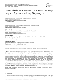 From Pixels to Processes: A Process Mining- Inspired Approach to Image Steganalysis