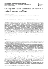 Ontological Cores of Documents: A Construction Methodology and Use Cases