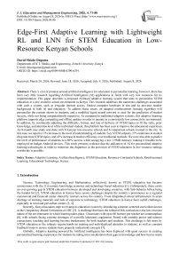Edge-First Adaptive Learning with Lightweight RL and LNN for STEM Education in Low- Resource Kenyan Schools
