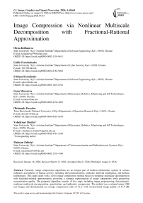 Image Compression via Nonlinear Multiscale Decomposition with Fractional-Rational Approximation