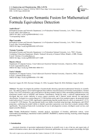 Context-Aware Semantic Fusion for Mathematical Formula Equivalence Detection
