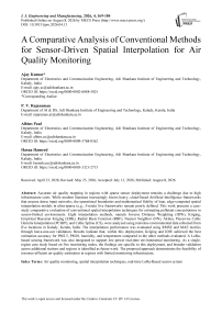 A Comparative Analysis of Conventional Methods for Sensor-Driven Spatial Interpolation for Air Quality Monitoring