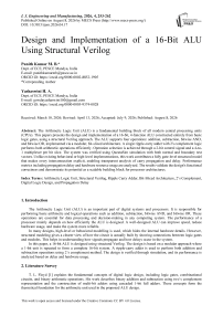 Design and Implementation of a 16-Bit ALU Using Structural Verilog