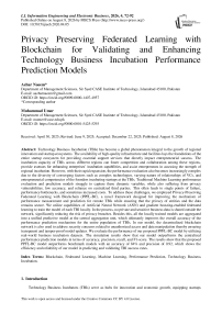 Privacy Preserving Federated Learning with Blockchain for Validating and Enhancing Technology Business Incubation Performance Prediction Models
