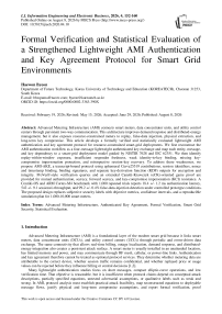 Formal Verification and Statistical Evaluation of a Strengthened Lightweight AMI Authentication and Key Agreement Protocol for Smart Grid Environments