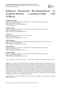 Enhanced Educational Recommendations via Feedback-Refined Learning-to-Rank with XGBoost