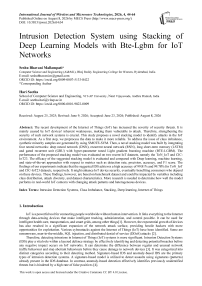 Intrusion Detection System using Stacking of Deep Learning Models with Bte-Lgbm for IoT Networks