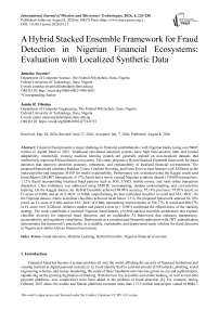 A Hybrid Stacked Ensemble Framework for Fraud Detection in Nigerian Financial Ecosystems: Evaluation with Localized Synthetic Data