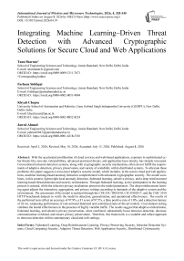 Integrating Machine Learning–Driven Threat Detection with Advanced Cryptographic Solutions for Secure Cloud and Web Applications