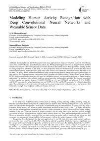 Modeling Human Activity Recognition with Deep Convolutional Neural Networks and Wearable Sensor Data