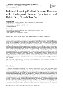 Federated Learning-Enabled Intrusion Detection with Bio-Inspired Feature Optimization and Hybrid Deep Neural Classifier